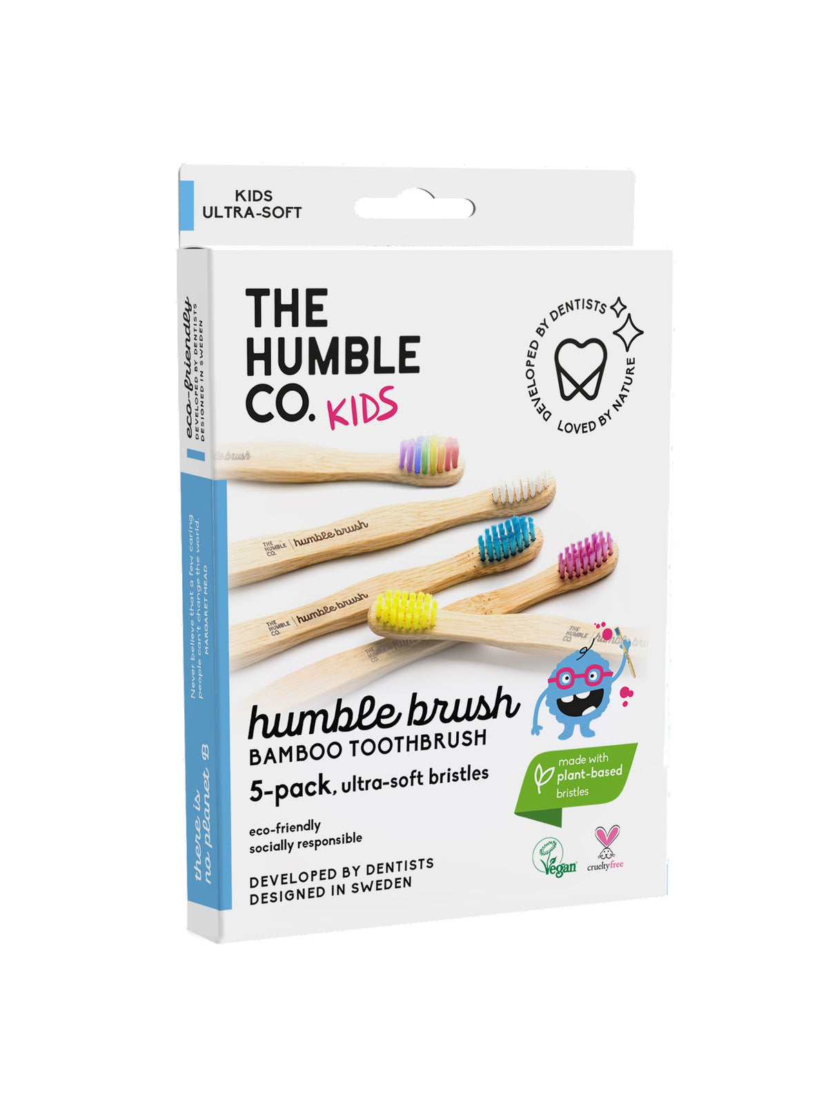 The Humble Co. 瑞典天然竹製牙刷/ 兒童/ 五入組