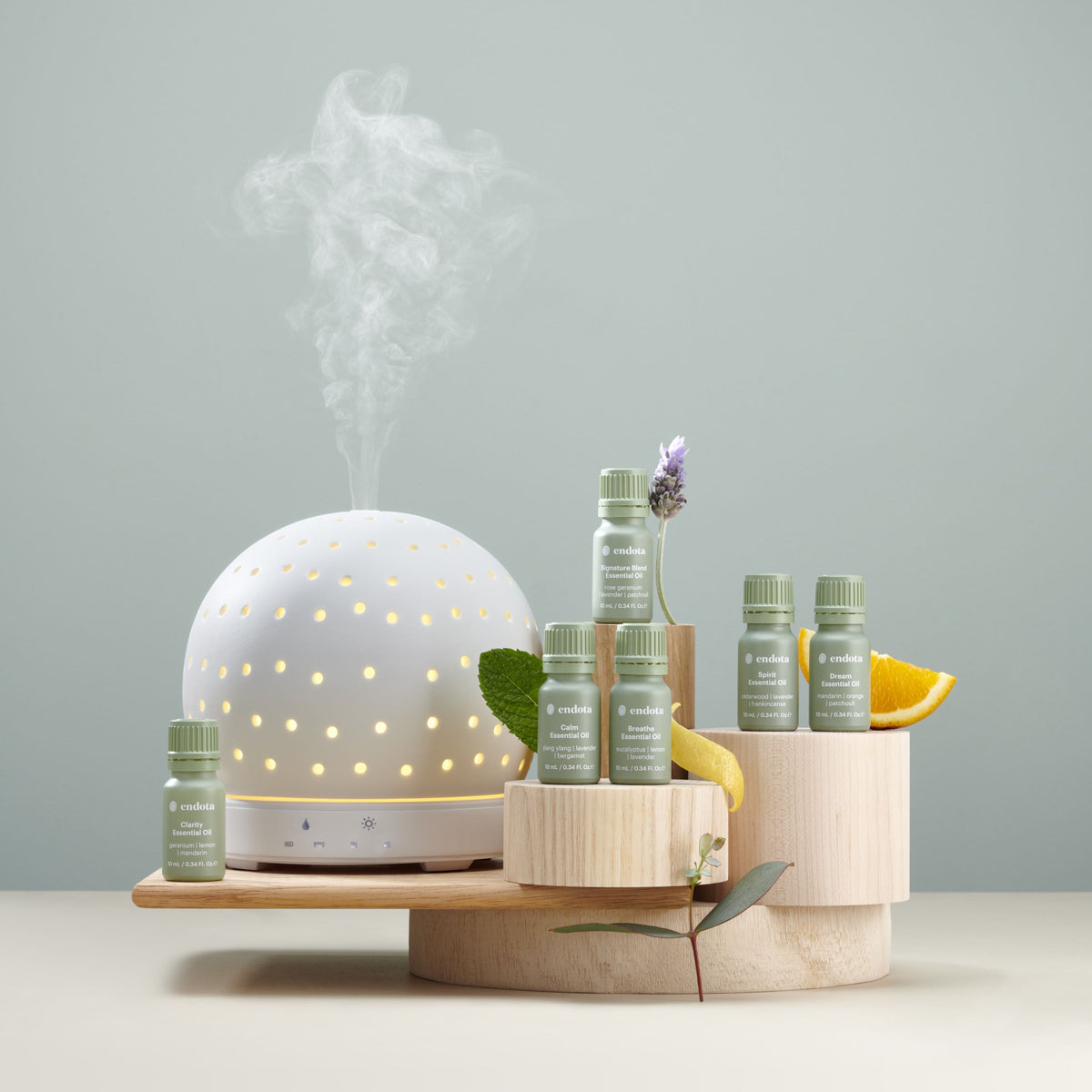 endota 陶瓷精油香氛儀+精油組合